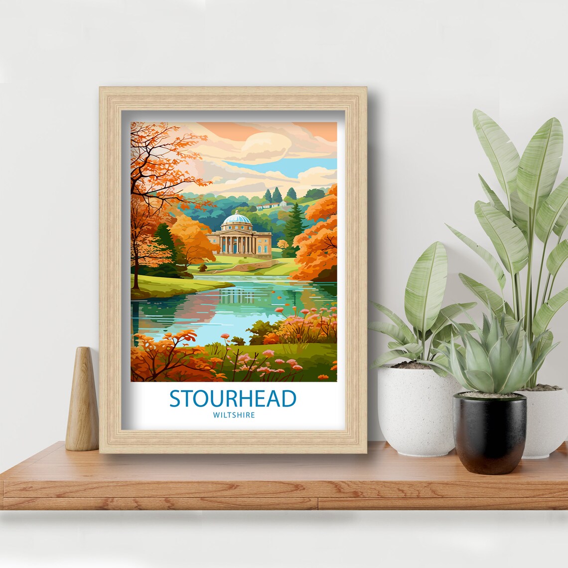 Stourhead Travel Poster, Garden And Estate Decor - Image 5