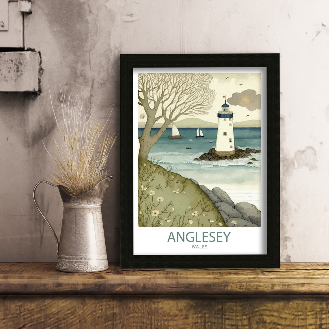 Anglesey Wales Travel Poster - Image 4