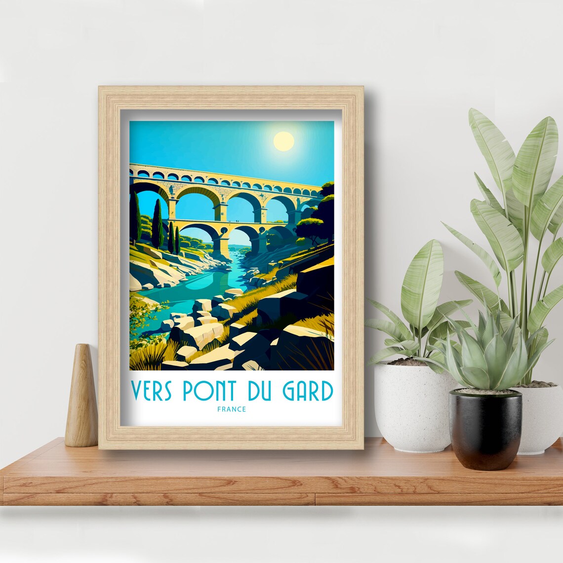 Vers Pont Du Gard, France Travel Poster, Home Decor - Image 6