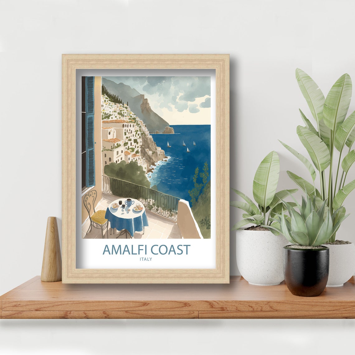 Amalfi Coast Art Print Amalfi Coast Print Italy Print Italy Wall Art Amalfi Coast Art Italy Poster Amalfi Poster Amalfi Print - Image 5
