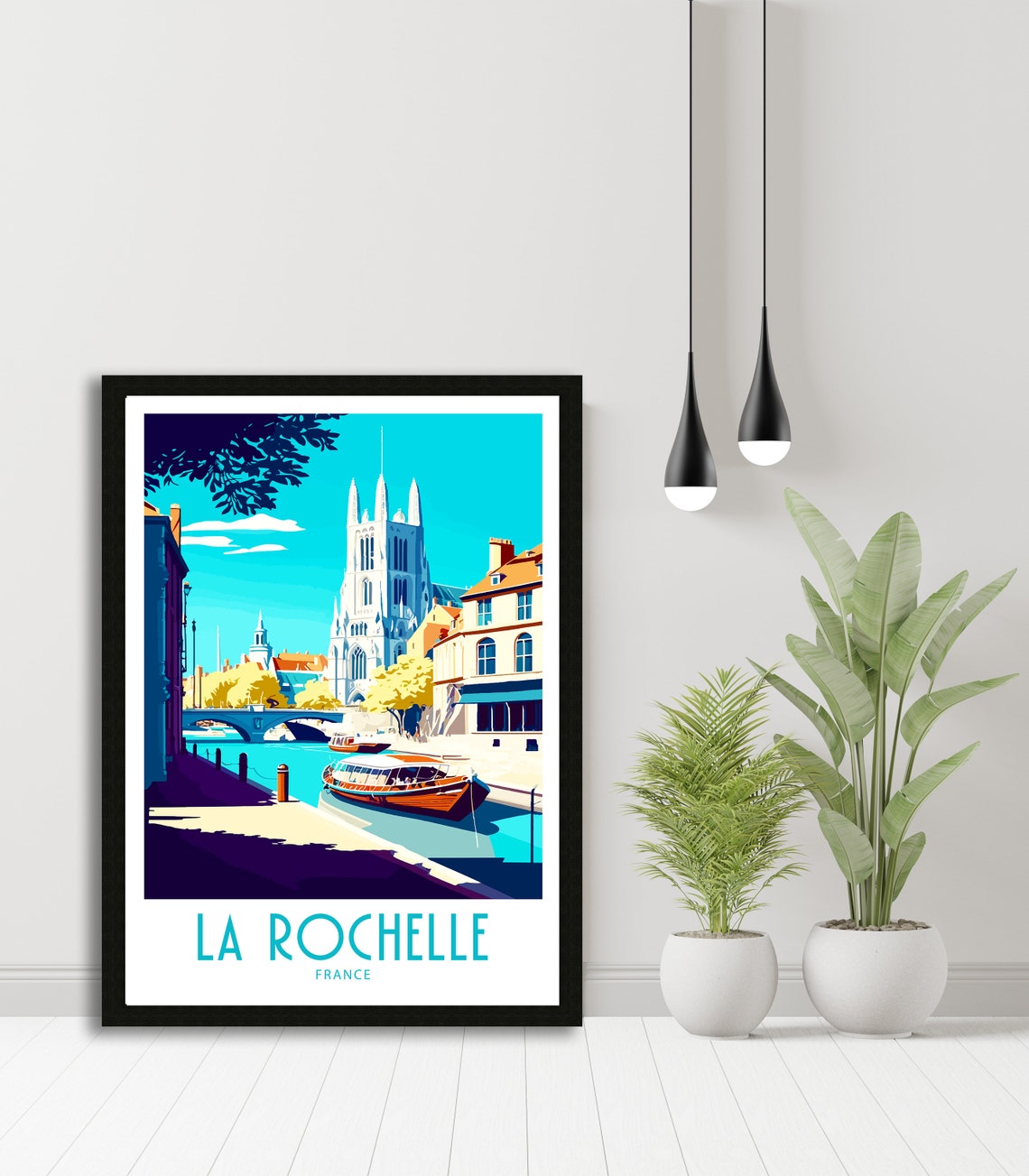 La Rochelle Travel Print La Rochelle France Poster Home Dcor La Rochelle France Art Print La Rochelle France Room Print La Rochelle Art - Image 6