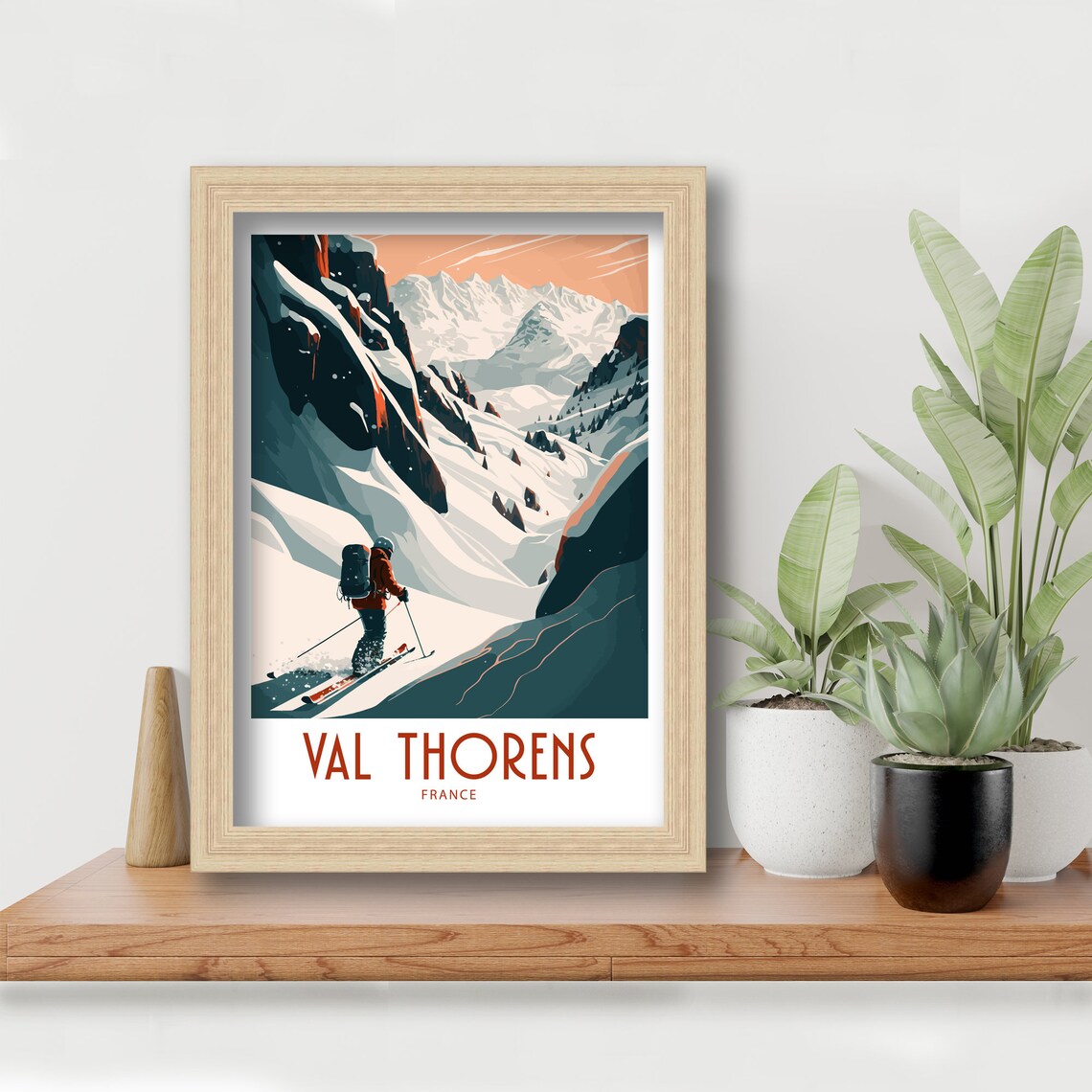 Val Thorens Ski Travel Poster Gift - Image 5