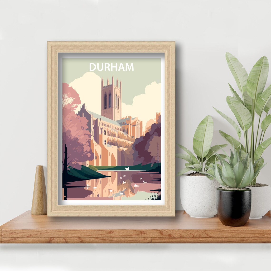 Durham Cathedral Travel Poster, Architecture Landmark - Image 5