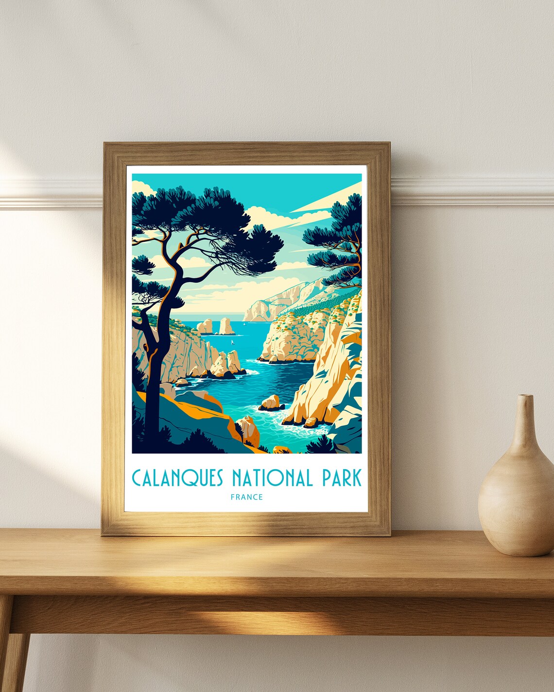 Calanques National Park France Travel Poster - Image 4