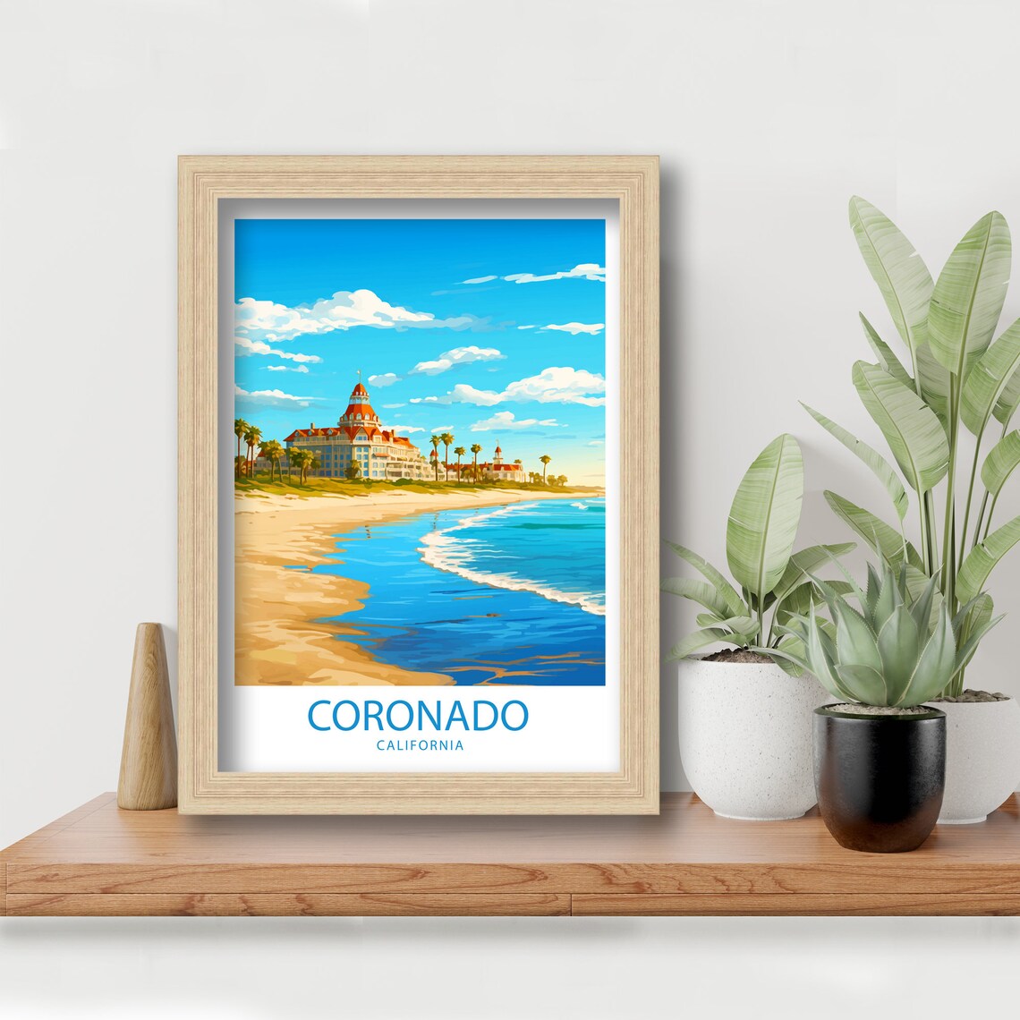 Coronado Beach Travel Poster, California Wall Decor - Image 5