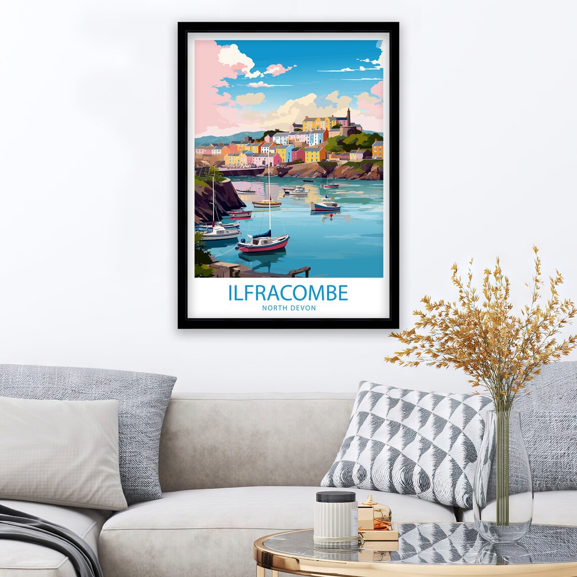 Ilfracombe Travel Poster, Coastal Place Wall Decor - Image 2