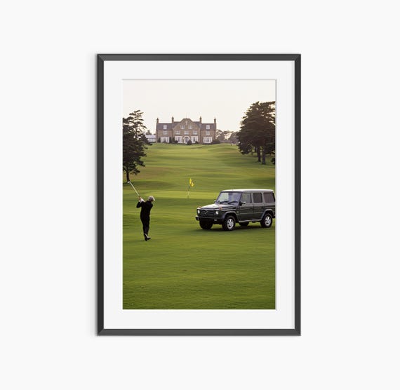 Golf Wall Art Photography Prints Poster Man Cave Decor Living Room Museum Quality