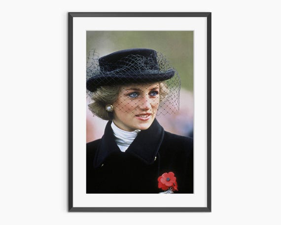 Lady Diana Photography Prints Princess Fashion Wall Art Retro Poster Vintage Museum Quality