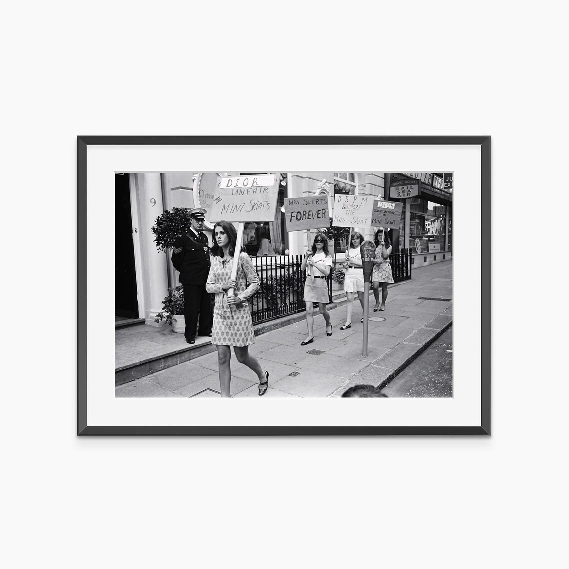 Mini Skirts Forever 1960s Protest Vintage Feminist Photo Poster
