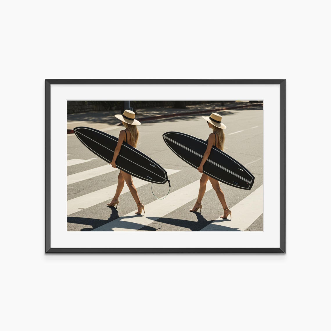 Surfboard Photography Prints Summer Wall Art Stiletto Heels Fine Museum Quality Poster