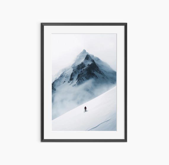 Mountain Wall Art Photography Prints Ski Winter Museum Quality Poster