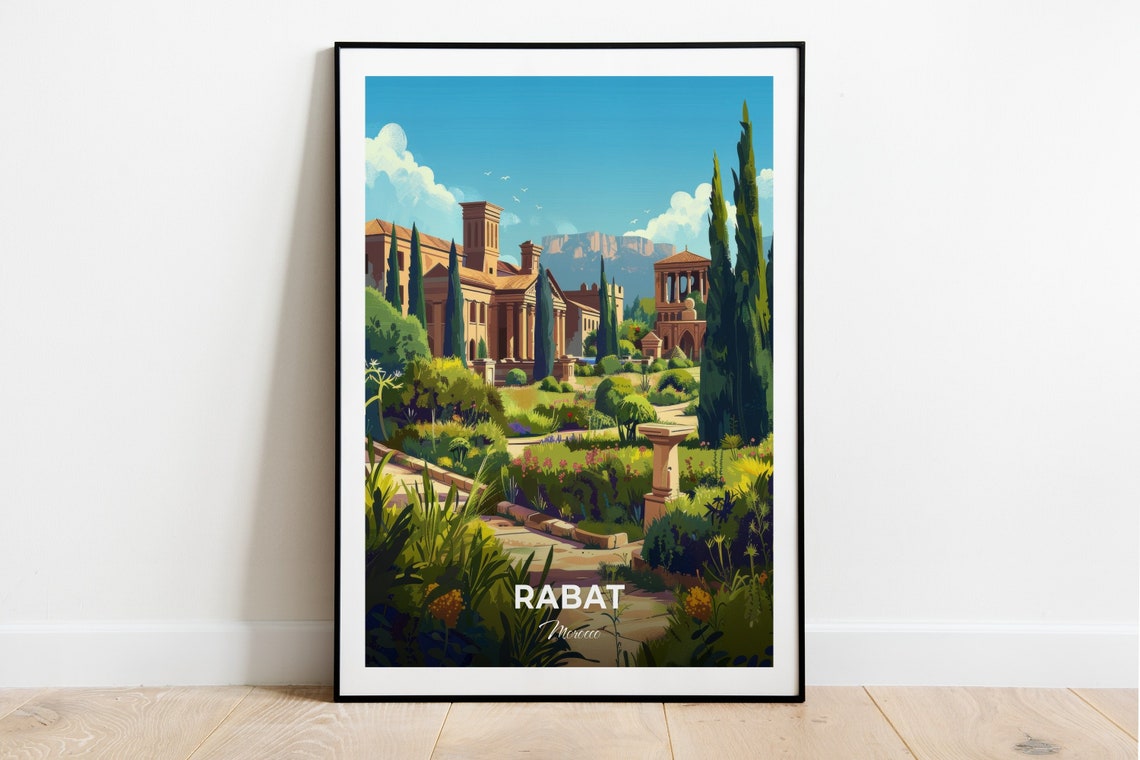 Rabat Morocco Chellah Necropolis Ancient Roman Ruins Garden Poster