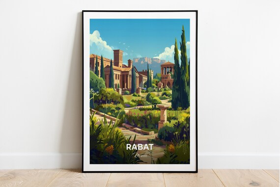 Rabat Morocco Chellah Necropolis Ancient Roman Ruins Garden Poster
