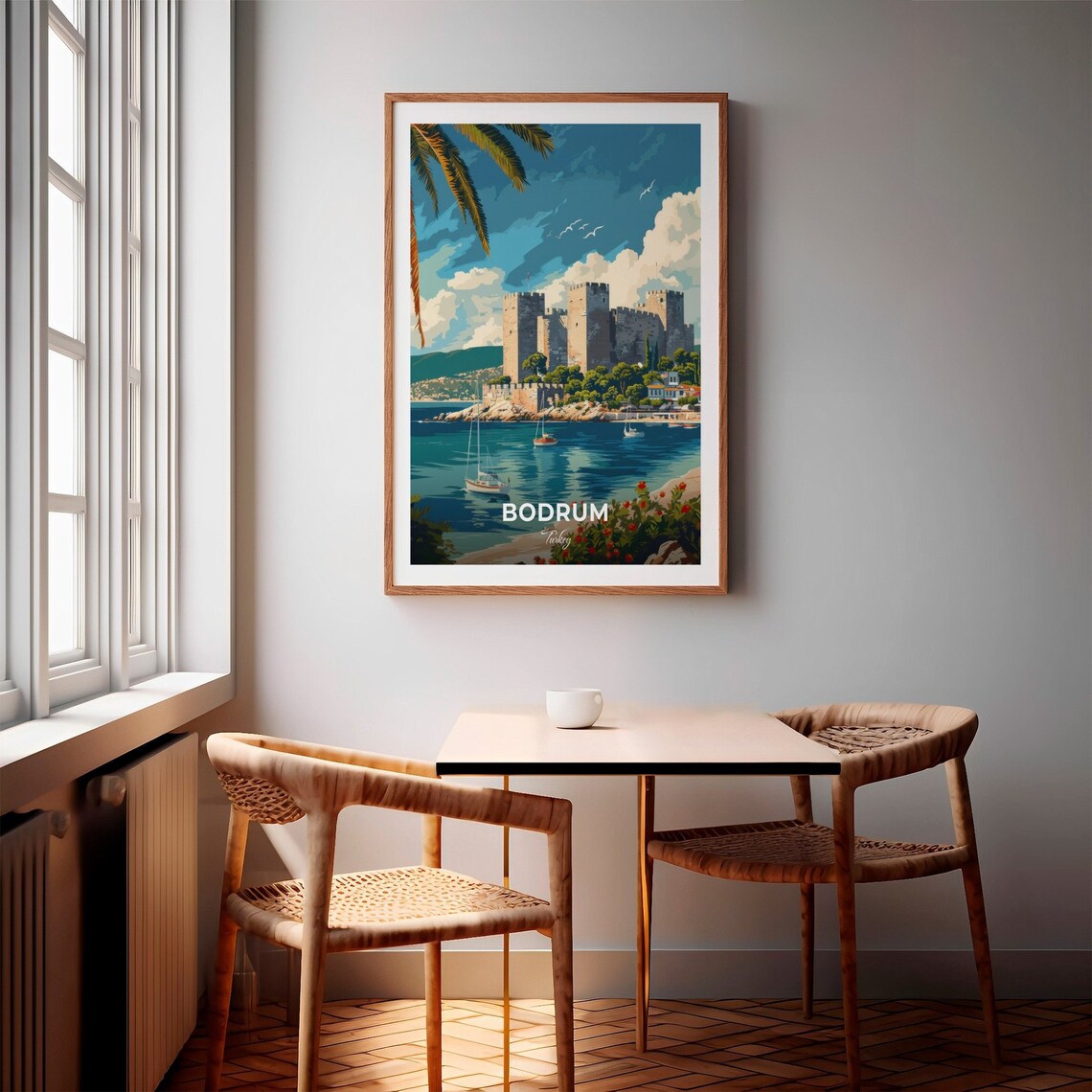 Bodrum Turkey Bodrum Castle Medieval Fortress Sea Harbor Poster - Image 2