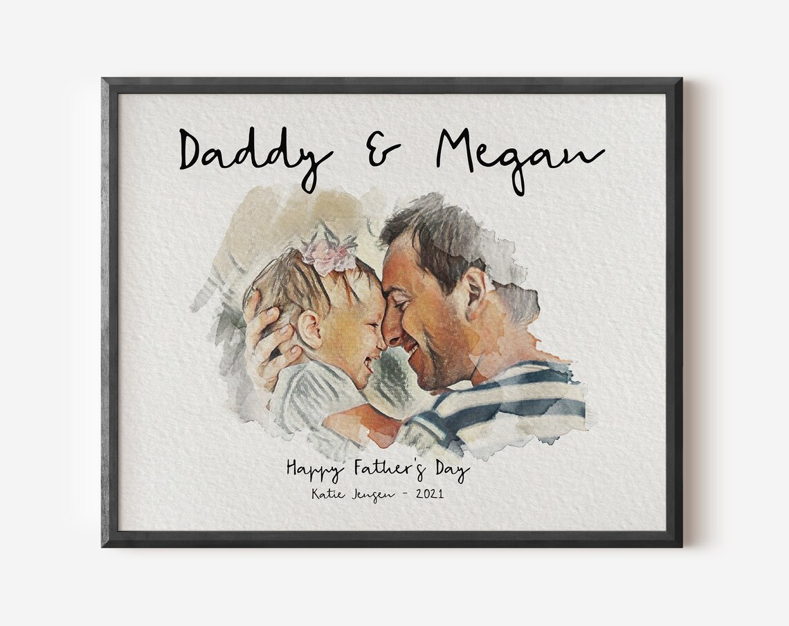 First Father's Day Gift for New Dad, Art Print