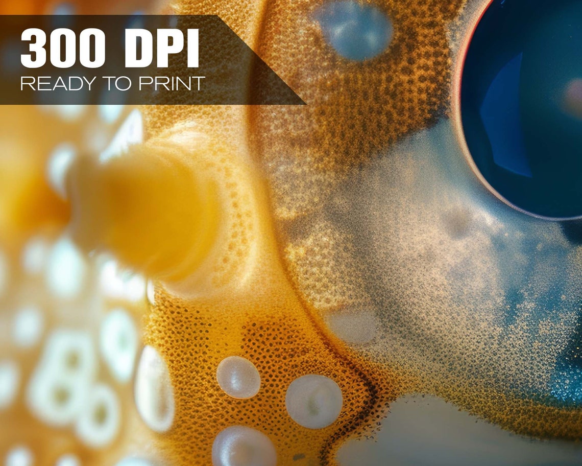 Seahorse Close Up Golden Macro Eye Spiky Crown Underwater Photo Poster - Image 4