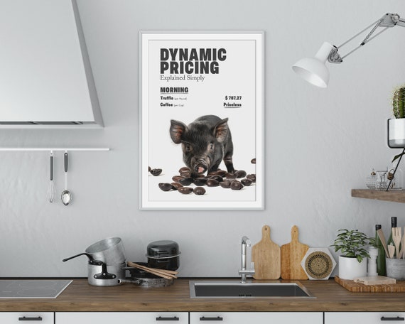 Funny Poster For Kitchen Decor Humorous Coffee Art Print Priceless Morning Coffee Wall Art Perfect Coffee Lover Gift