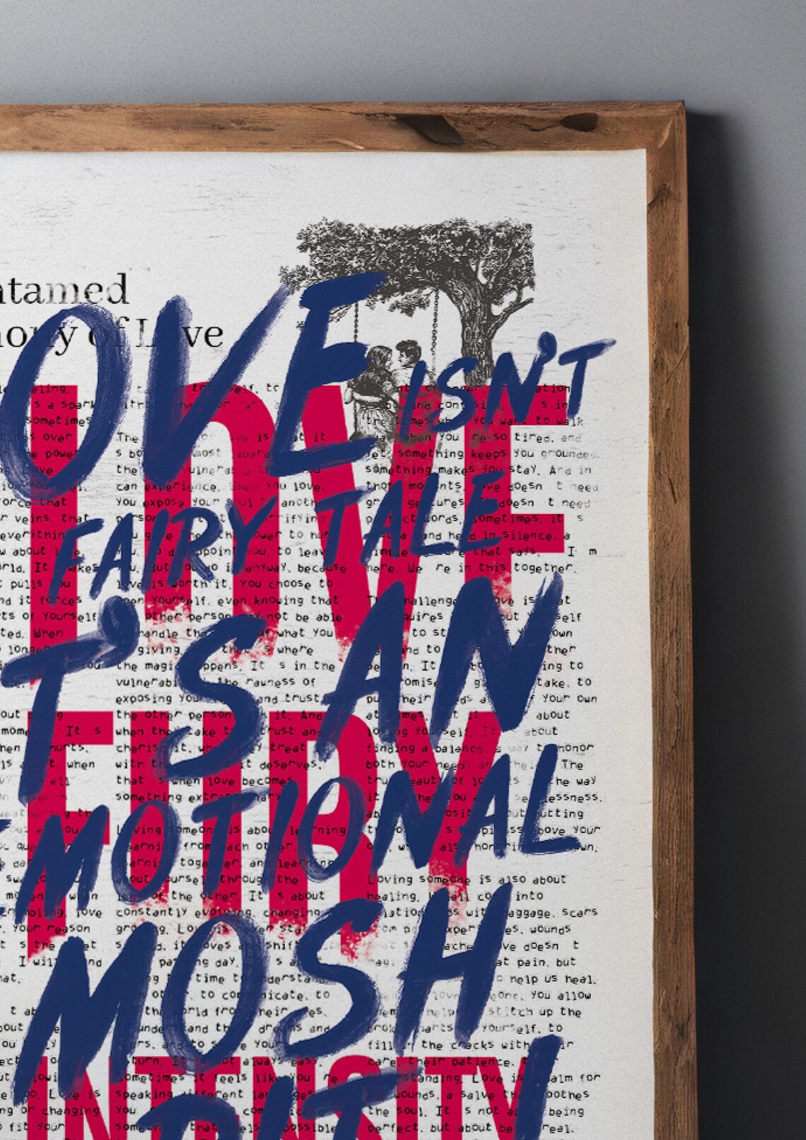 Love Isn’t A Fairy Tale, Inspirational Typography - Image 3