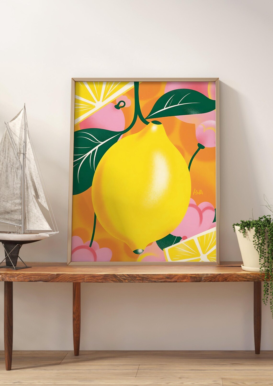 Citrus Fruits Retro Vintage Fruit Illustration - Image 3