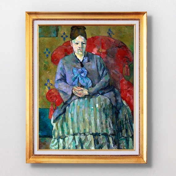 Paul Cezanne Madame Cezanne in a Red Armchair 1887 Portrait Poster