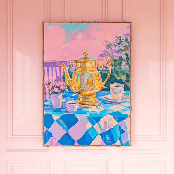 Tea Party Golden Teapot