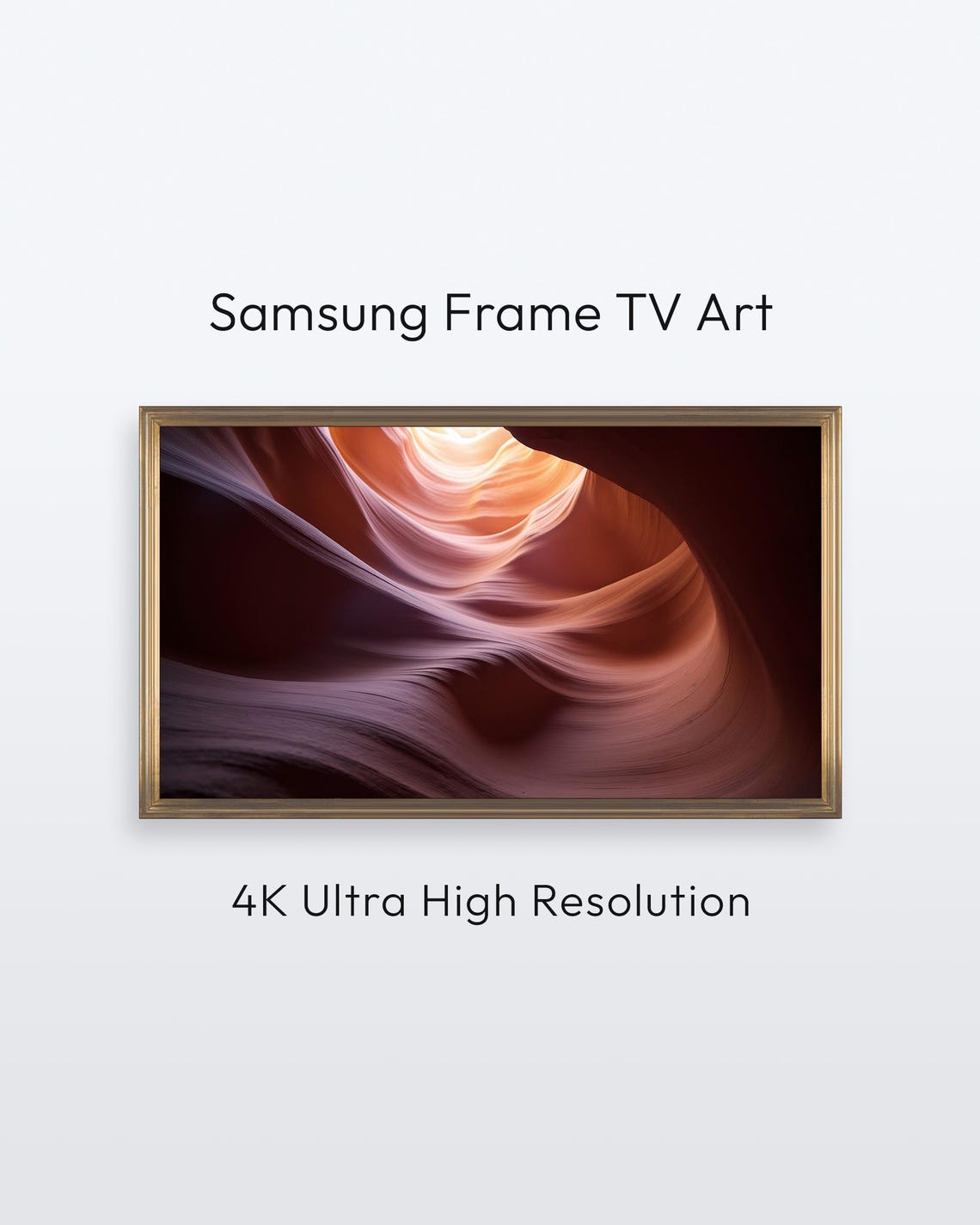 Samsung Frame Tv Art Abstract Canyon Layers 4k Print