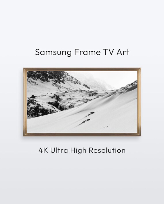 Atlas Mountains Morocco Snowy Ridges Black And White Photo Poster