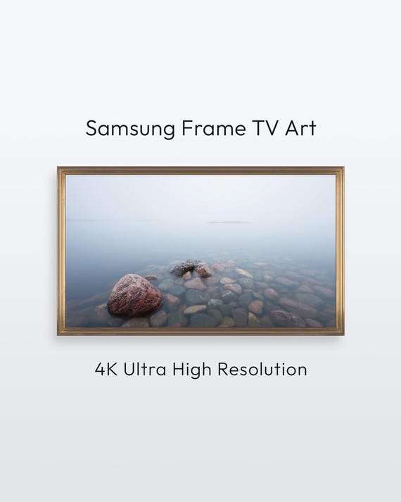Rocks In Fog Samsung Frame Tv Fine Art Photography 4k Print