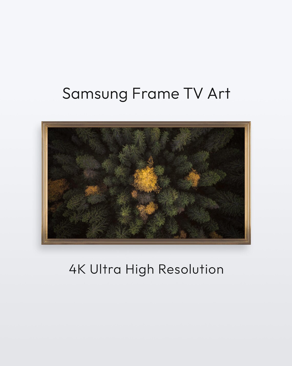 Aerial Autumn Forest Treetop Finland Nature Photography Poster