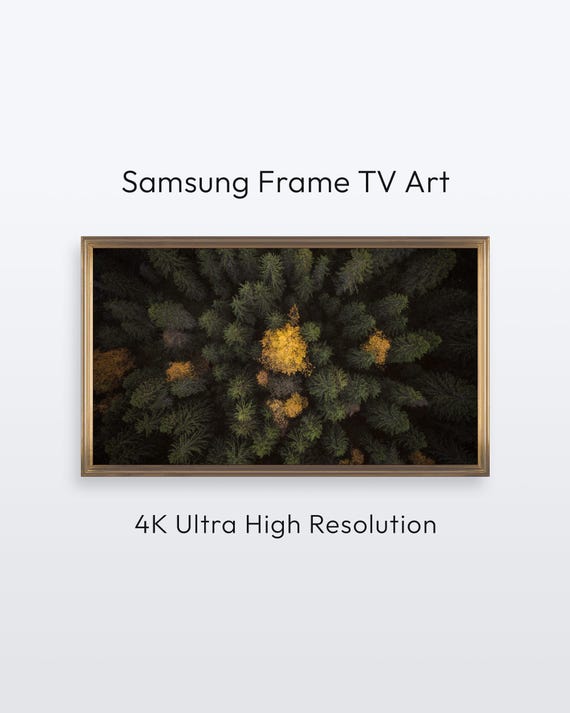 Aerial Forest Samsung Frame Tv Art Finland Nature Photography 4k Print