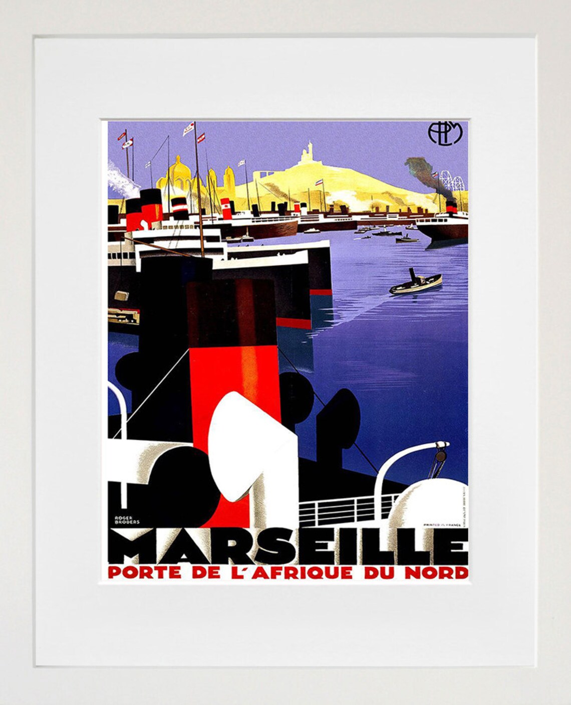 Marseille Vintage Travel Poster, France Art Print - Image 2