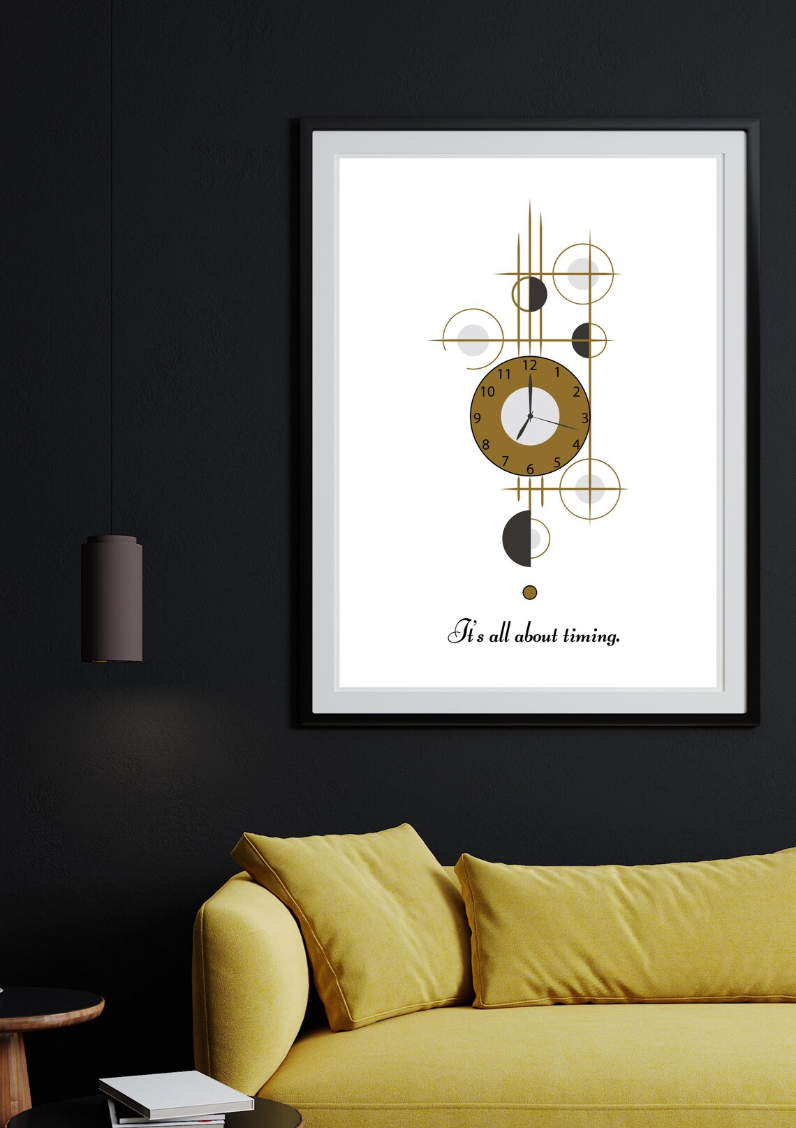 Its All About Timing Quote, Minimalist Poster - Image 2