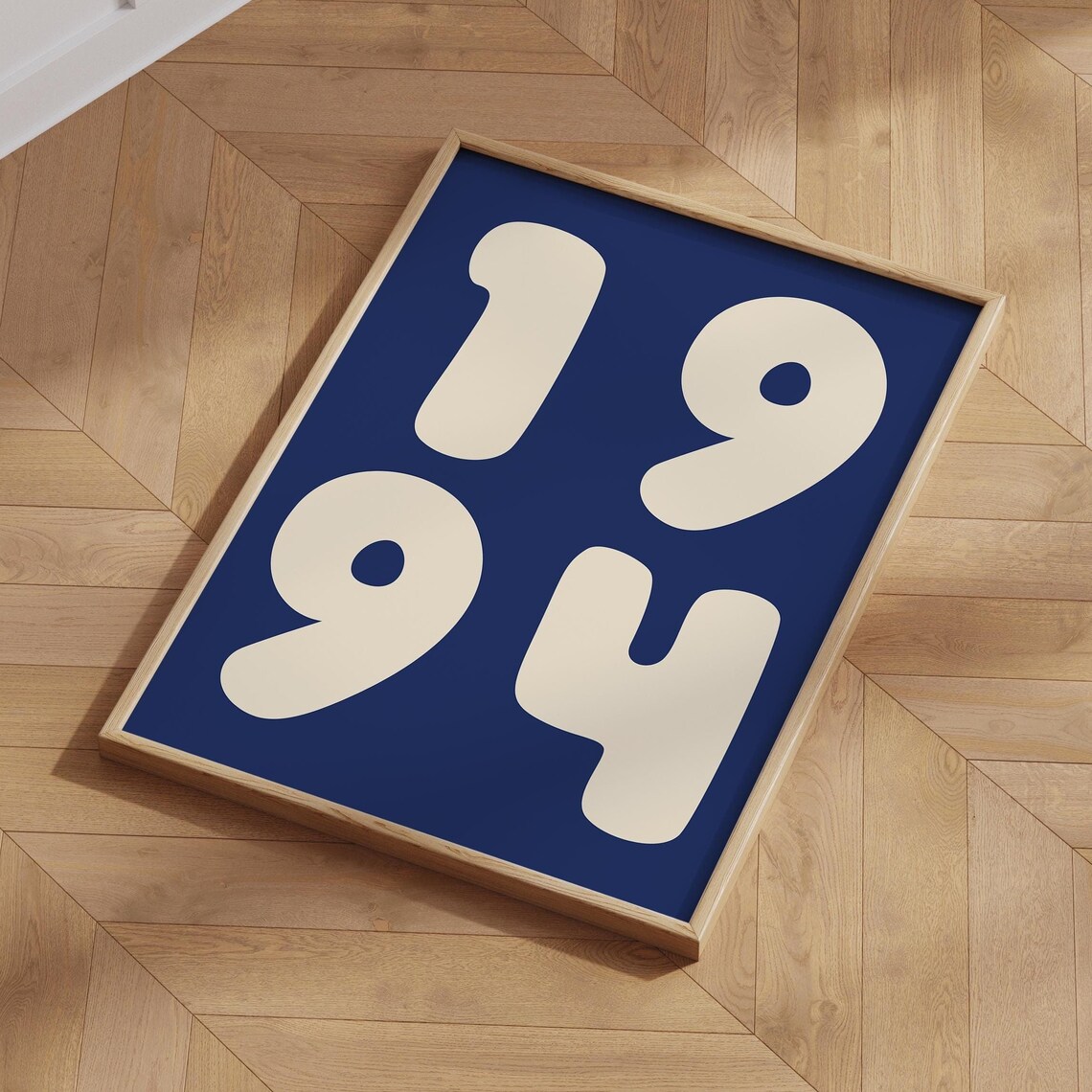 Custom Year Retro Poster, Personalized Birthday Gift