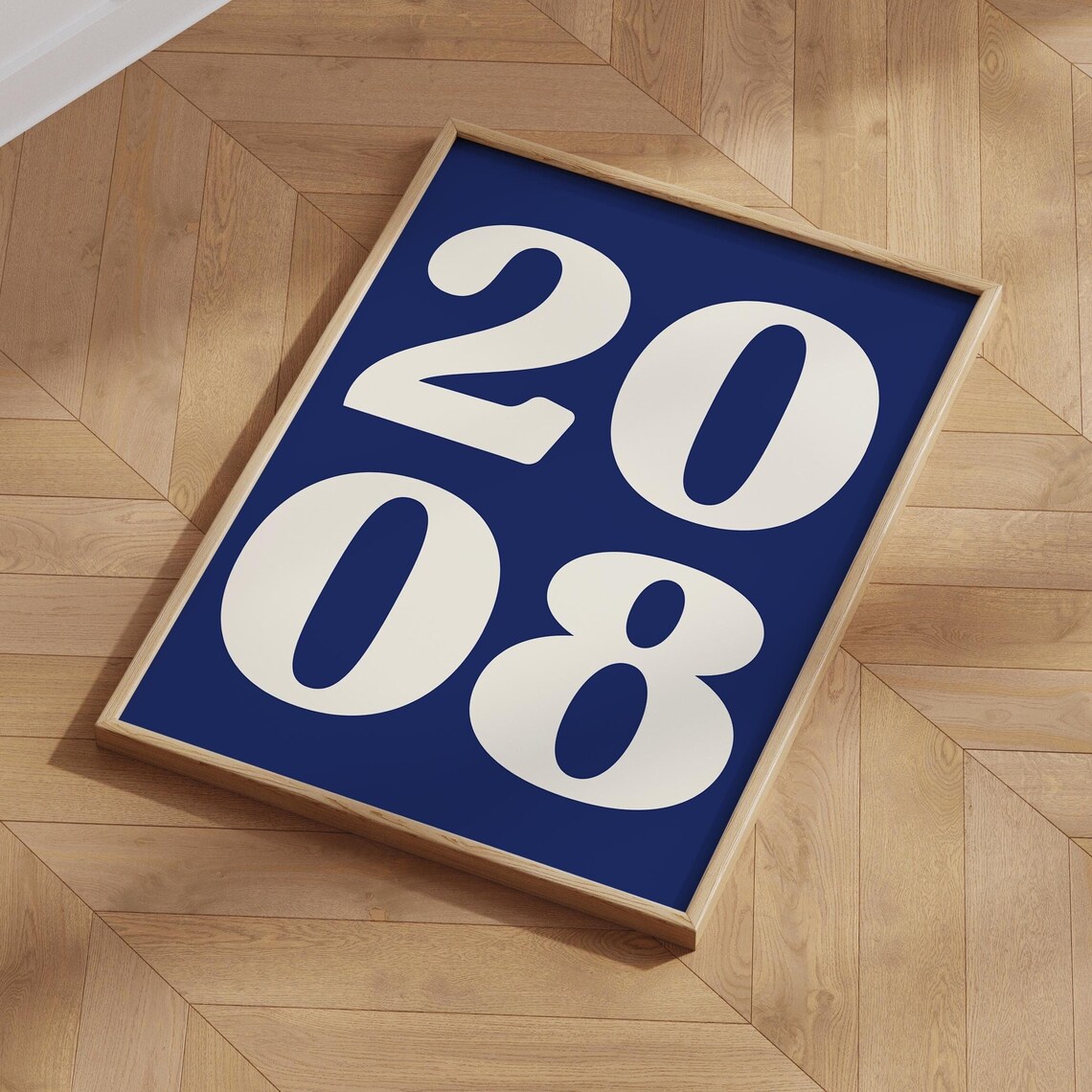 Custom Year Retro Poster, Personalized Birthday Gift