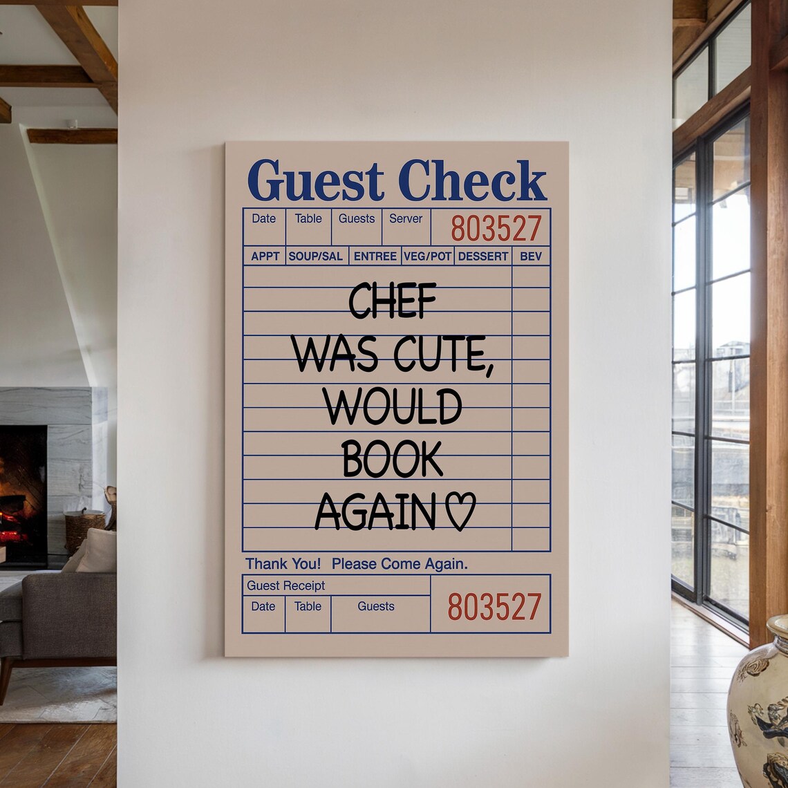 Funny Guest Check, Restaurant Humor Decor - Image 5