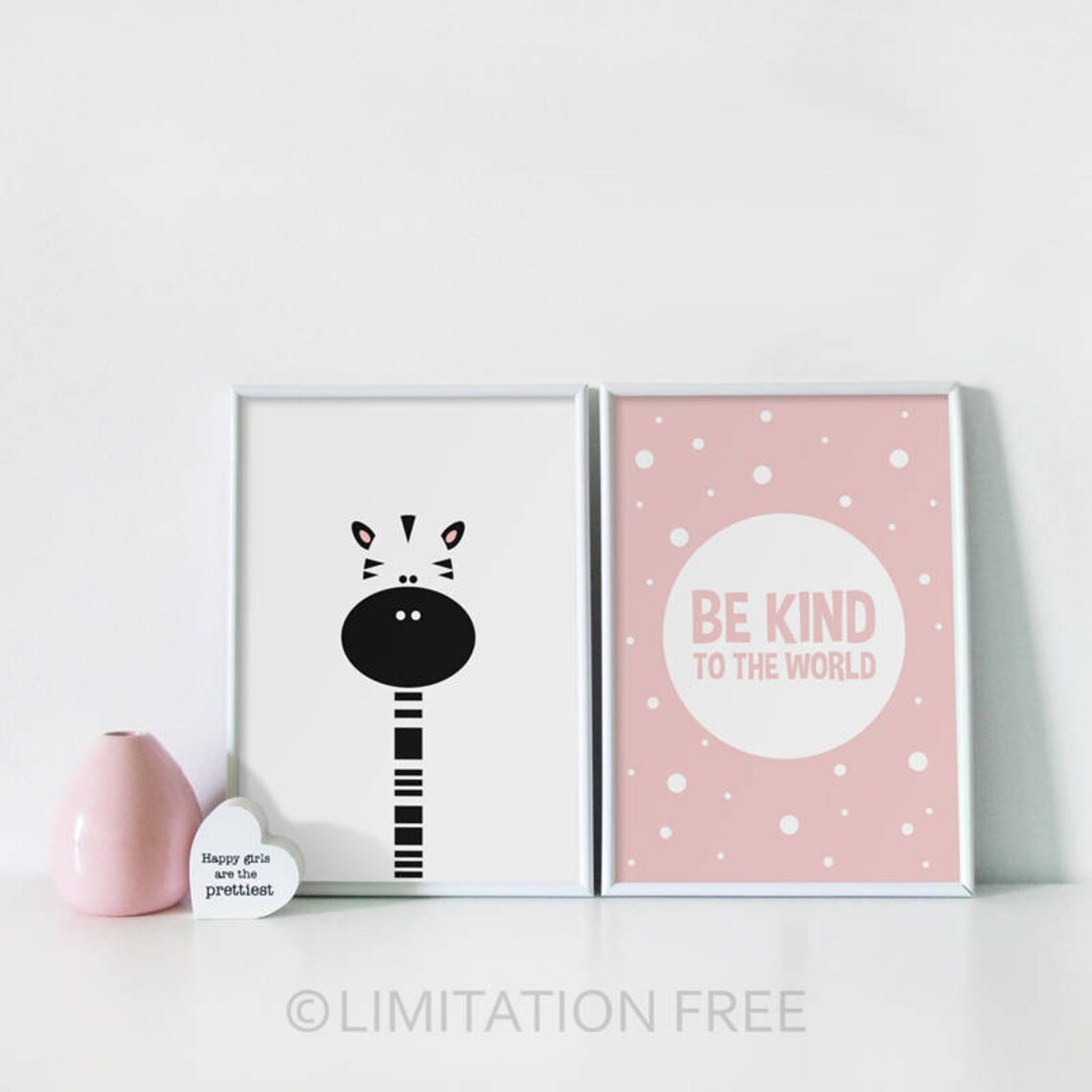 Be Kind Girl Nursery Art Print, Kids Affirmation - Image 2