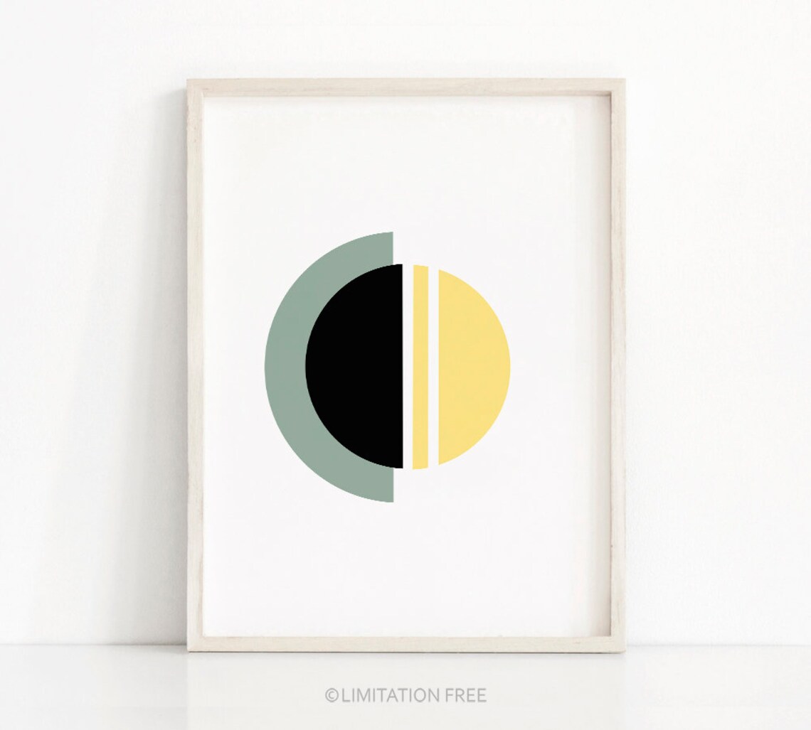 Modern Geometric Minimalist Abstract Art Print
