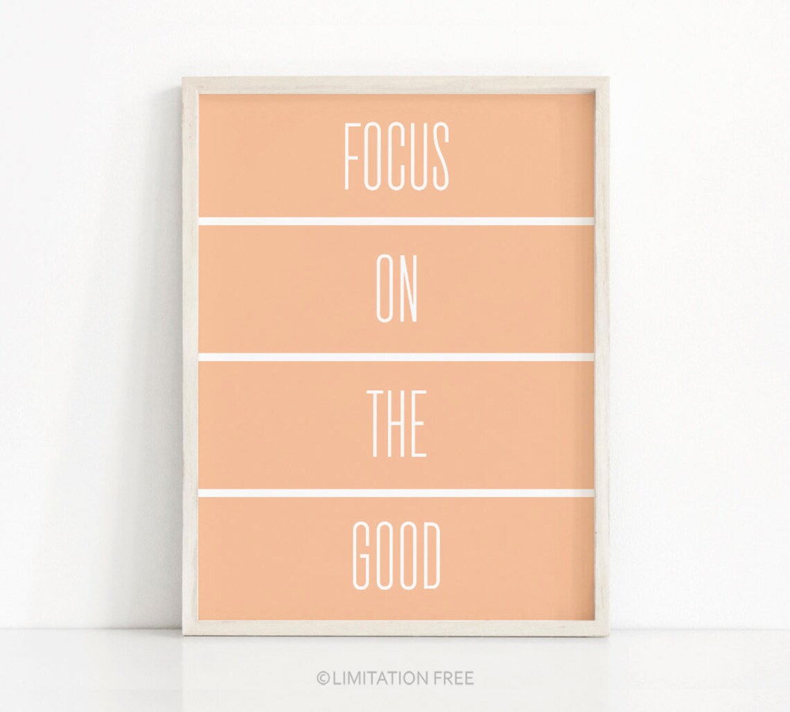 Motivational Quote Typography Wall Art Poster