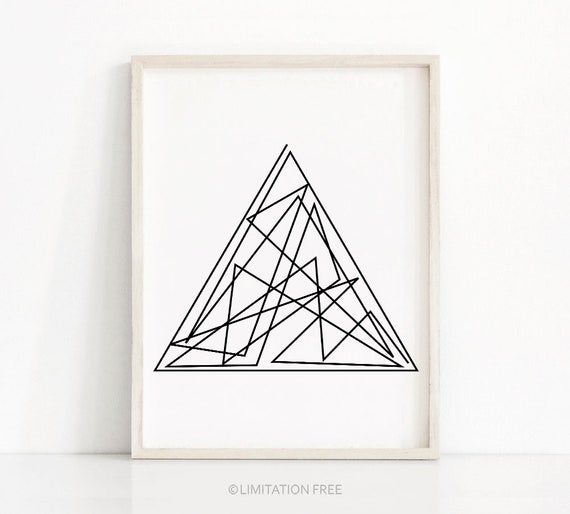 Print Geometric Art Print Minimalist Art Instant Wall Art Modern Wall Art Minimalist Home Decor Art
