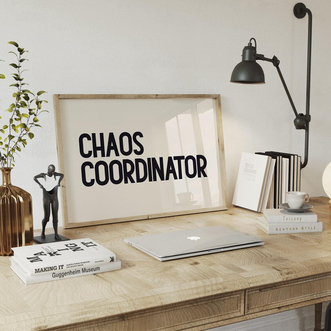 Chaos Coordinator Funny Office Minimalist Art Print