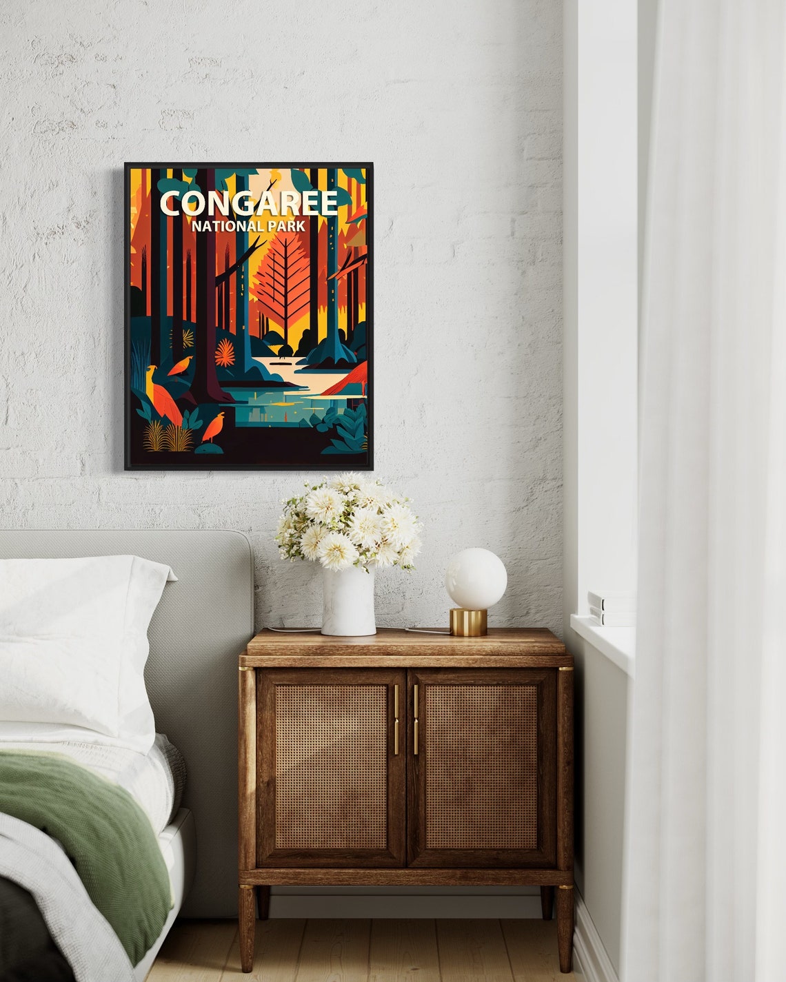 Congaree National Park Forest Birds Sunset Wilderness Poster - Image 2