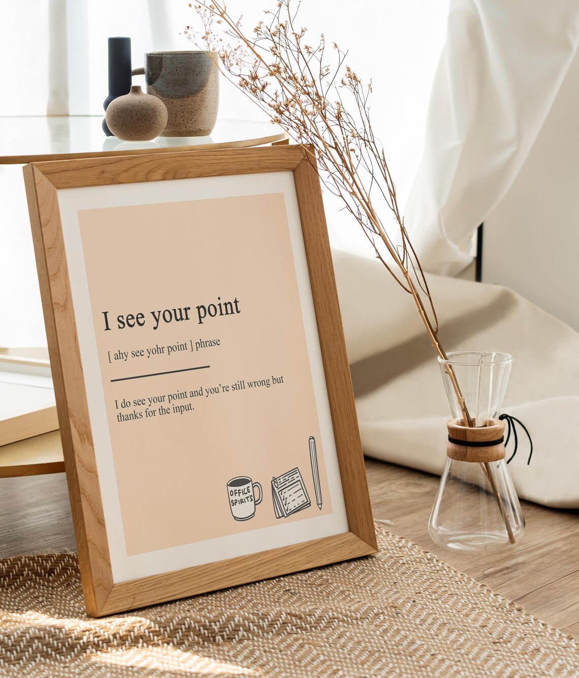 I See Your Point, Motivational Office Humor Print - Image 2