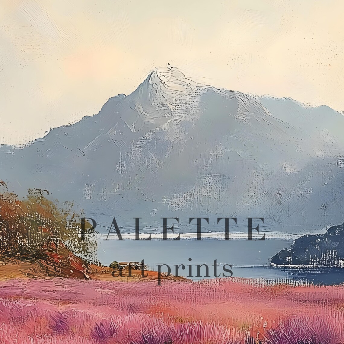 Tranquil Lavender Field With Mountain View, Rustic House - Image 2