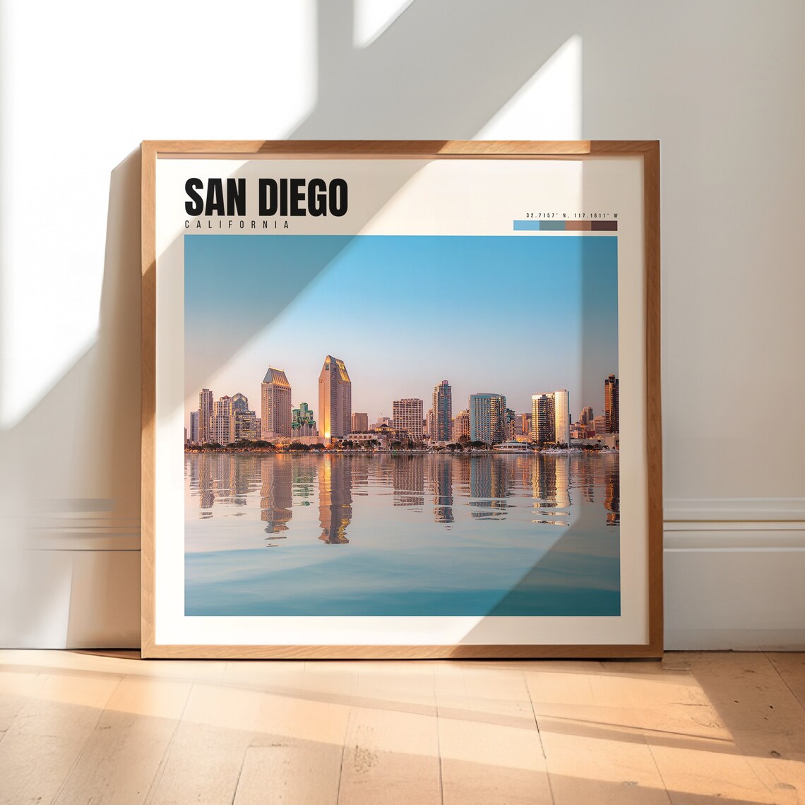 San Diego Travel Poster, California Wall Art