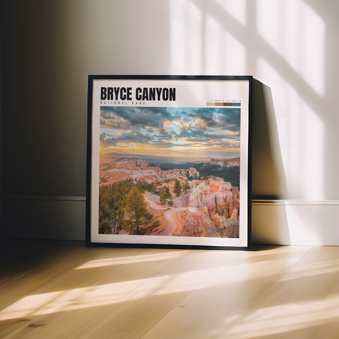 Bryce Canyon National Park Hoodoos Sunset Orange Rock Poster - Image 3