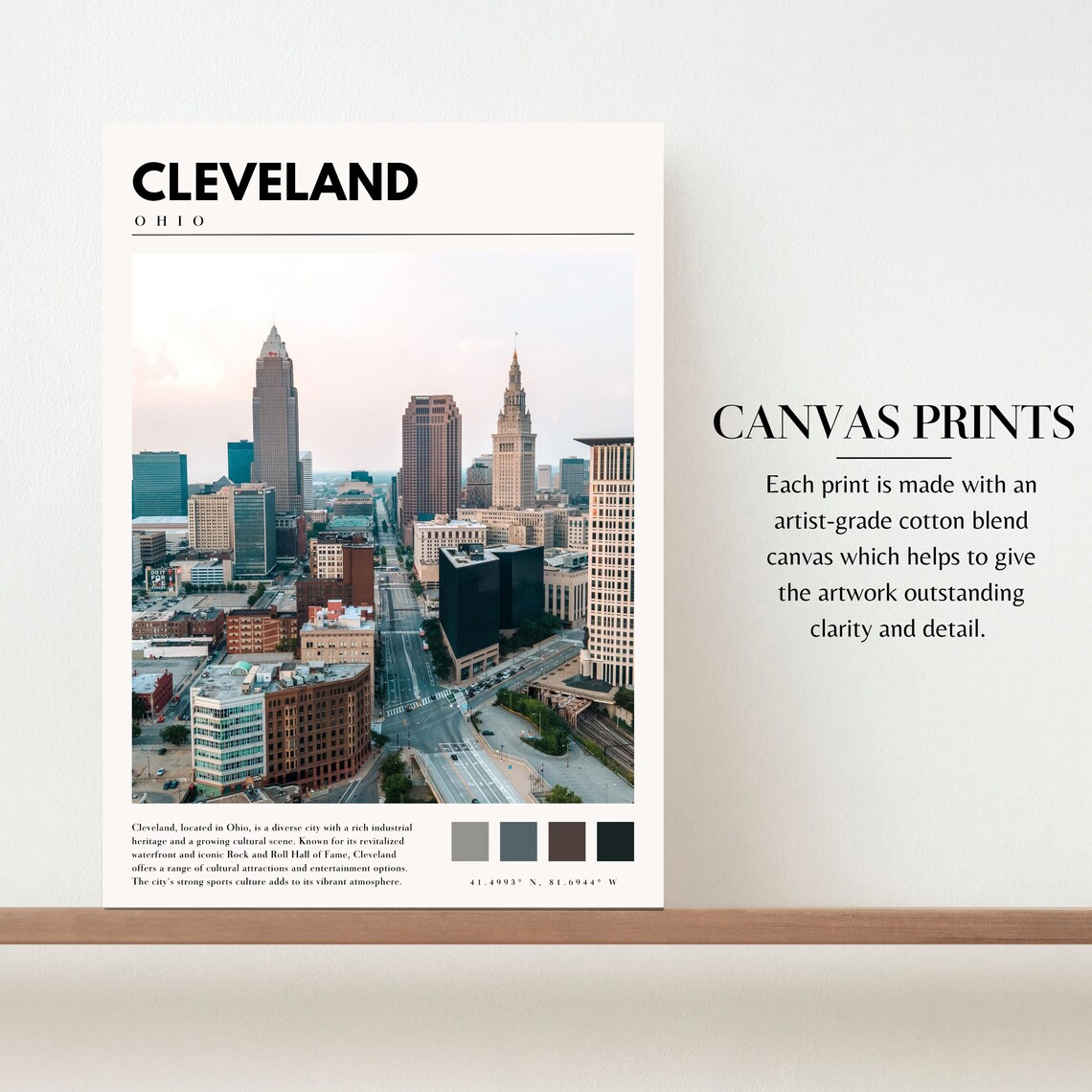 Cleveland Ohio Photo Poster, Home Decor Print - Image 2