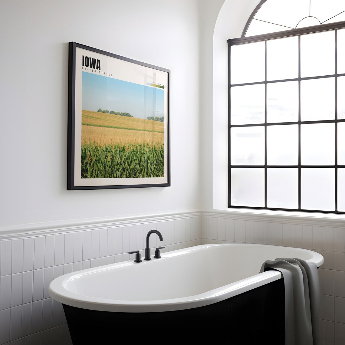 Iowa Travel Poster, State Home Decor Art Print - Image 2