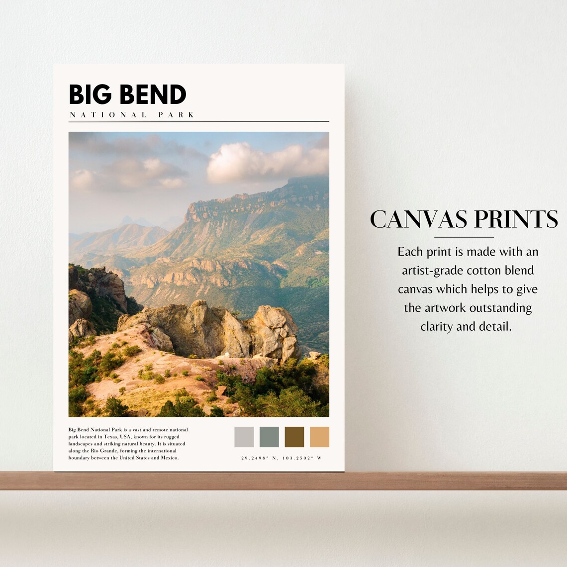 Big Bend National Park Texas Travel Poster - Image 2