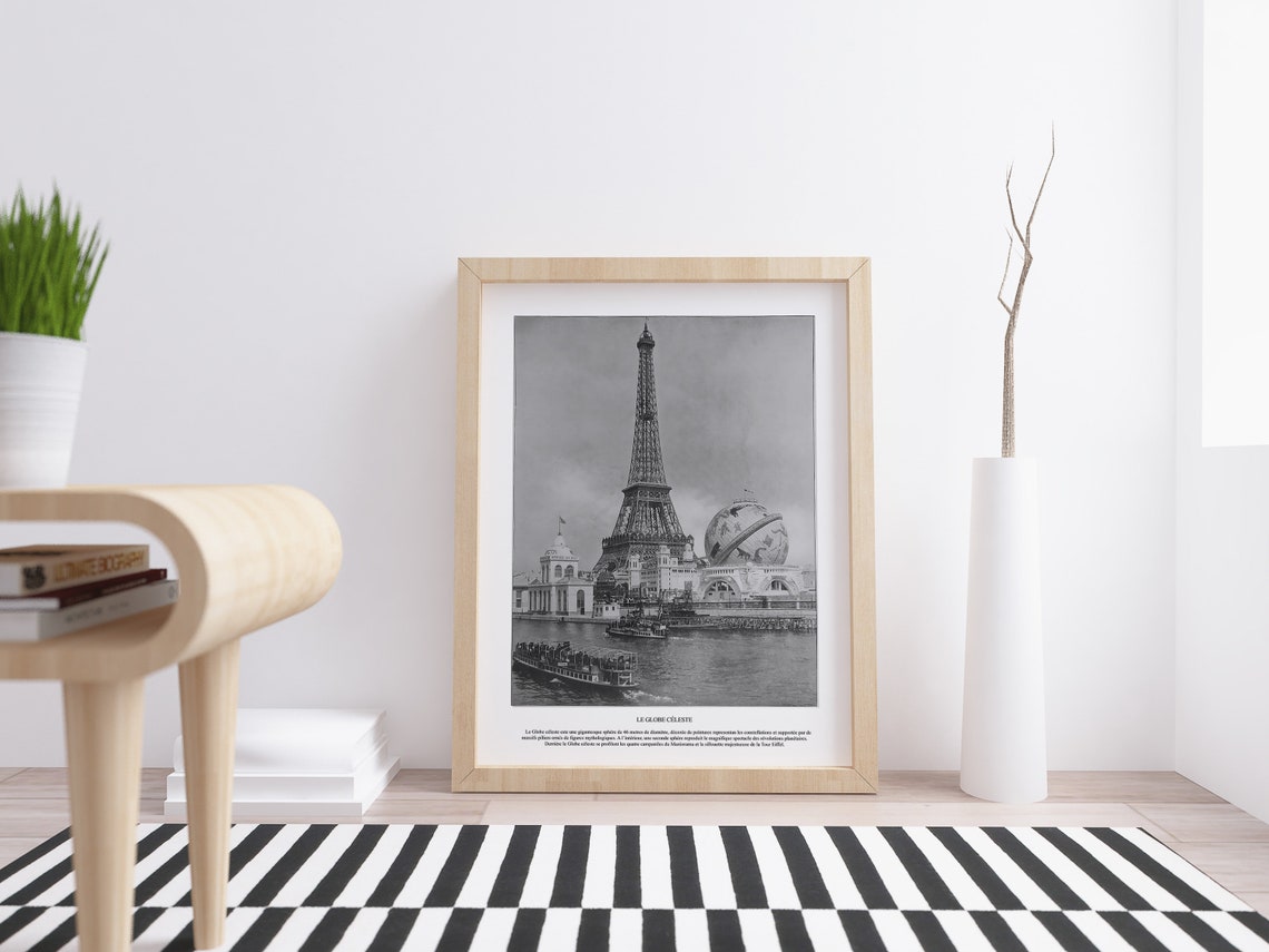 Eiffel Tower 1900 Expo Le Globe Celeste Vintage Paris Poster - Image 7
