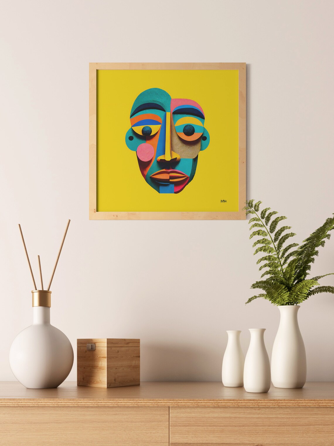 Picasso Portrait Abstract Face Modern Cubism Art Print - Image 6